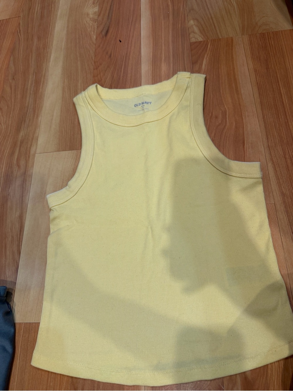 Old Navy Ribbed Tank Tops - Blue, Gray, Yellow (3-Pack) - Picture 3 of 4